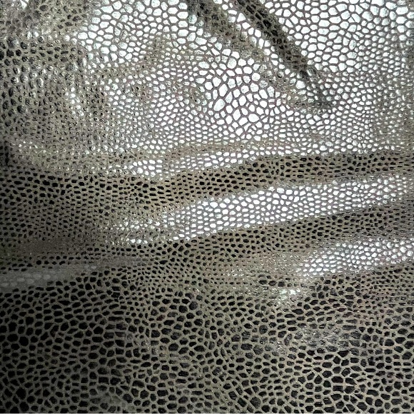 2/$10 | Forever 21 | Black Shiny Snakeskin | High Low Skirt | Size Small - Picture 6 of 8